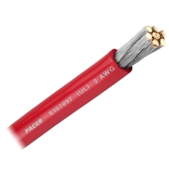 2 AWG   Red  50 FtPACER-WUL2RD-50