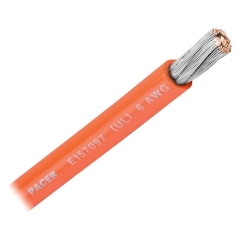 Pacer Marine WUL6OR-25 6 AWG Orange - 25 foot