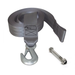 Boat Buckle F05848 Boat Winch Strap with Loop End & Snap Hook - 2 in. x 20 ft.