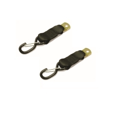 Boat Buckle F14086 S-Hook Adapter Strap for Retractable Ratcheting Tie-Down - 2 Pack