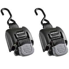 Boat Buckle F14256 G2 Stainless Steel Retractable Ratcheting Transom Tie-Down 2 Pack - 43 in.