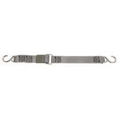 Boat Buckle F12070 Stainless Steel Kwik-Lok Gunwale Tie Down Single Strap - 2 in. x 13 ft.