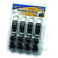 Boat Buckle F12637 Cam Buckle Tie-Down Value 4 Pack - 1 in. x 6 ft.
