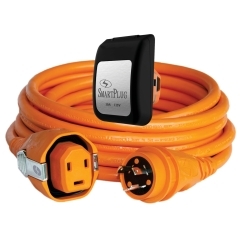 SmartPlug C30503BM30PB 30 Amp 125 Volt 50-Foot Cordset with Stainless Steel Black Inlet