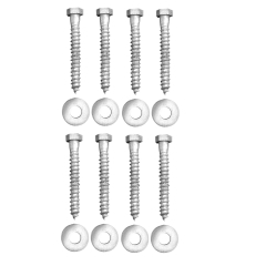 Lag Bolt w/ washer 3/8 In x 3 In  Galv.